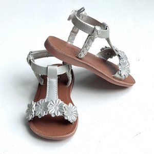 OshKosh B'Gosh Marian T-Strap Silver Sandal Sz 5